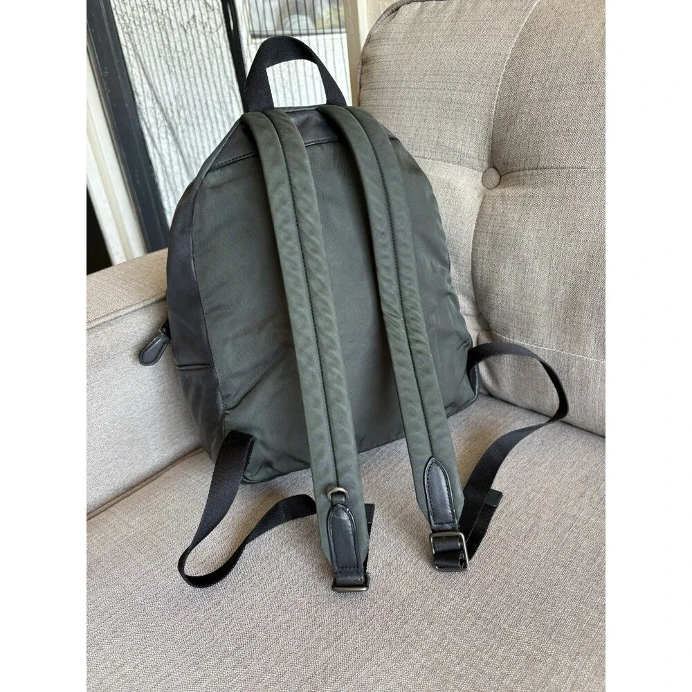 Coach Medium Charlie Leather Backpack in Signature Canvas with Graffiti F31499